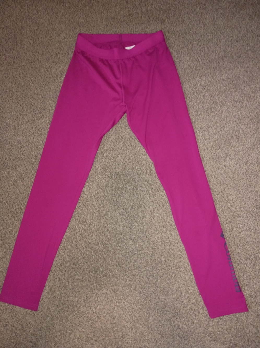 COLUMBIA Women's Magenta Straight-Leg LEGGINGS